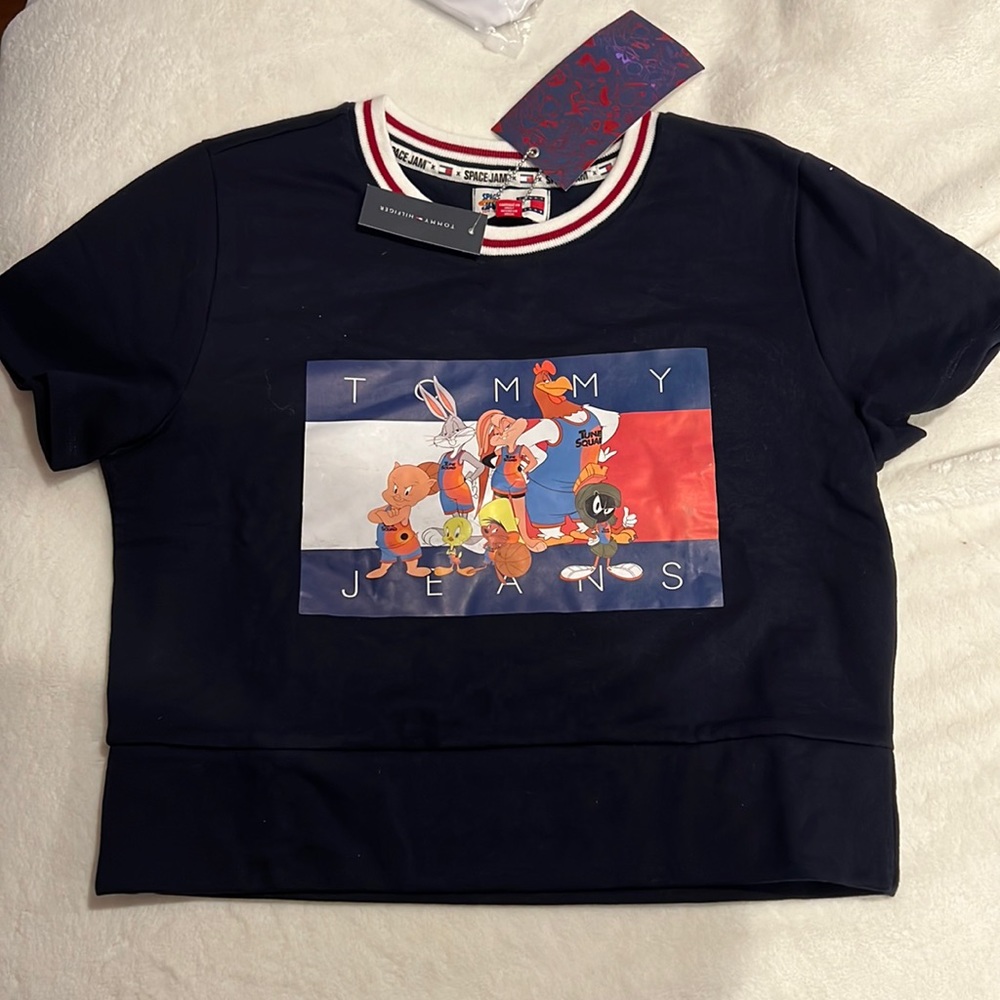 NWT Tommy Hilfiger x space jam baby tee